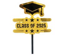 Sghtil Classe laureata Due Mille Venticinque Decorazioni per cupcake, Decorazioni di laurea 2025 Topper cupcake, Nero E Oro Buone Celebrazioni Casa Classi Scuola Università