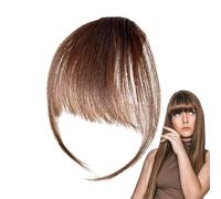 Sghtil Clip per frangia di capelli umani, fermaglio per capelli con frangia ciuffo - Clip da donna con frangia sulla fronte | Extension per capelli di tutti i giorni, fidanzata, moglie e frangia con