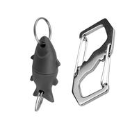 Sghtil Gancio con fibbia di chiusura, clip portachiavi per pesca a mosca, fibbie magnetiche con moschettone, calamita trota, portachiavi a sgancio rapido, magnete forte