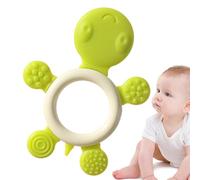 Sghtil Giocattolo da masticare in silicone, giocattoli per dentizione dei bambini piccoli, giocattolo in silicone Teether morbido per il bambino, sviluppo precoce mascella lecca-lecca anti-goccia
