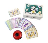 Sghtil Gioco Educativo Di Associazione Digitale | Gioco di Carte Educative con Puzzle,Giocattolo Strategico con Campanella Sonora per Viaggi, Casa, Scuole e Guardie