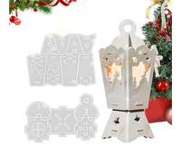 Sghtil in silicone natalizi, portacandele a forma di lanterna natalizia, riutilizzabili, strumenti artigianali per intonaco, decorazione per la casa, candelabri, bambini e adulti