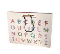 Sghtil Lavagna magnetica | Giocattolo educativo alfabeto bifacciale - Scrittura puzzle giocattolo per bambini per imparare l'asilo asilo prescolare a casa