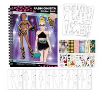 Sghtil Libri di Adesivi per Ragazze - Album di Stickers per Bambini con E Colori,Giochi Interattivi di Apprendimento per Libero in Famiglia Bambini Ragazzi Viaggi Compleanno