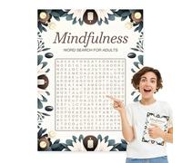 Sghtil Libri di ricerca di parole per adulti, Ricerca di parole, Giochi rilassanti per alleviare lo stress, Parola rilassante libro di ricerca per adulti e anziani Fun Word gioco di ricerca per