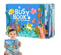 Sghtil Libro di adesivi in età prescolare per tutti, Libri adesivi per bambini | Riconoscimento di lettere Libri di strappo per ragazzi | Giocattolo educativo di apprendimento