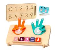 Sghtil Matematica pedagogica Giocattoli manipolativi, prevalore numero di apprendimento giocattoli | Giocattoli matematici per bambini in età prescolare bifacciale | Ragazze di età compresa tra 3 e 5