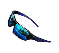 Sghtil Occhiali da sole da uomo polarizzati, occhiali da sole da uomo, protezione completa degli occhiali da sole, confortevoli tonalità di moda per guidare la, blu, Se référer au descriptif