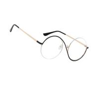 Sghtil Occhiali da sole di protezione UV, lenti ultra leggere - Occhiali da sole eleganti per gli uomini, Eyeglasse retrò semi-senza rimini, per vacanze in spiaggia, attività, Cornice Tè Con Cornice