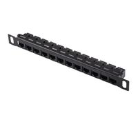 Sghtil Pannello patch di rete a 12 porte, pannello patch di rete a 12 porte, organizer per fili, organizzatore per la gestione dei cavi, cavi CAT5E/CAT6 non protetti per fabbrica