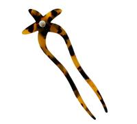 Sghtil per capelli da donna, forcina per capelli - Starfish Design Hairpin Fork For Buns | Accessori per capelli versatili lunghi e spessi che viaggiano con copertine di