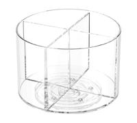 Sghtil Porta bevande diviso, secchiello separato in acrilico, girevole a 360 gradi, per cosmetici, gioielli, cucina, frigorifero