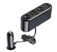 Sghtil Presa multipla per auto, splitter adattatore per presa per auto - Adattatore USB,Adattatore di alimentazione USB, adattatore triplo per auto da 12 V, 4 prese, cavo di alimentazione da 39