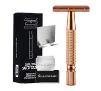 Sghtil Razors a doppio bordo da uomo, a doppio bordo | Taglio a barba a doppio bordo | Rasatori di rasatura di sicurezza con 5 ricariche per un'esperienza di rasatura stretta senza intoppi