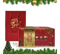 Sghtil Salvadanaio a sorpresa natalizia, scatole con motivo per contanti con sorpresa estraibile, scatole per contanti di buon Natale modi divertenti per dare denaro come un per le persone care