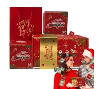Sghtil Salvadanaio natalizio per contanti | Scatole con motivo per contanti con sorpresa estraibile | Buon Natale Cash Boxes Modi divertenti per dare contanti come un per le persone care