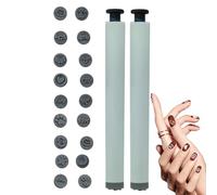 Sghtil Set di penne a tampone per unghie, con motivo animali, fiori, per decorazione di unghie, per manicure portatili per disegno e decorazione