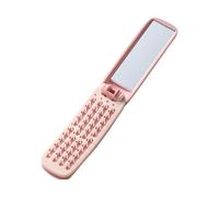 Sghtil Spazzola Per Capelli Da Viaggio | Portatile Con Specchio,Piccola Spazzola Strumenti Per Parrucchiere Viaggio,Per Parrucchiere Districare Trucco Donne Ragazze Ufficio Lavoro Scuola Trasporto