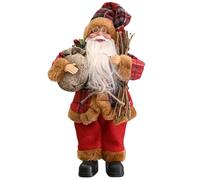 Sghtil Statuine di Babbo Natale, 30 cm, ornamento di Natale, Babbo Natale, statuette di Babbo Natale, statuetta di Babbo Natale, realistica, decorazione di Babbo Natale, statuetta di Babbo Natale