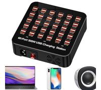 Sghtil Stazione di Ricarica USB | Hub Di Ricarica A Porte Multiple,Presa Intelligente Portatile Per Smartphone Tablet Desktop Auto Scuola