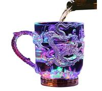 Sghtil Tazze luminose per festa,Bicchiere da vino luminescente ad acqua - Bicchieri in acrilico a cambiamento di colore per feste di Halloween, matrimoni, bar, decorazione per la casa