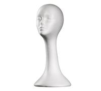 Sghtil Testine in schiuma per parrucche, testa finta per cappelli, realistica per esporre cappelli, modello di test di comfort per cuffie per il design dello styling