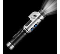 Sghtil Torcia con base magnetica - Torcia magnetica rotante - Torcia portatile da esterno con angolo regolabile a 90 gradi, luce da lavoro per la sicurezza notturna, escursionismo, campeggio, pesca