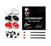 Sghtil Trucco Pittura Per Il Viso Lavabile Halloween, Kit Trucco Viso Cosplay, Per Vampiro Zombie Cosplay Festa Carnevale Masquerade Evento Viso E Corpo