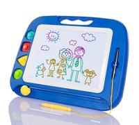 SGILE Grande Lavagna Magnetica per Bambini 2, 3, 4 Anni, Tavola da Disegno Cancellabile Lavagnetta Magica, Giocattoli Educativi, Regalo per Bambini, Portatile, 42 x 32 cm, Blu