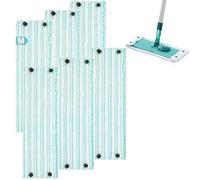 Sgizoku 6 pezzi di ricambio Leifheit Clean Combi Twist M Micro Duo Set accessori di ricambio Mop forte potere pulente 42 x 15 cm