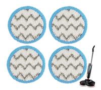 Sgizoku Cuscinetti di ricambio compatibili con Vileda/Livington Steam Twister/Dyson/Hurricanes in microfibra - 15 cm universale per la pulizia del vapore, lavabile in lavatrice
