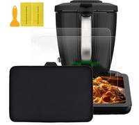 Sgizoku Set di 3 pellicole protettive per display per Thermomix TM7 - Pellicola protettiva ultra trasparente + pellicola protettiva PMMA nera TM7 accessori