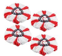 Sgizoku Testine di Ricambio per Mop Rotante a 360 Gradi, Clean Twist Disc Teste Pulenti Compatibili Con Vileda EasyWring e O-cedar