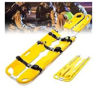 SGKOMN Camilla plegable de aluminio con correas y cinturón de seguridad, Longitud Ajustable para Uso en rescates de emergencia y ambulancias., Stretcher