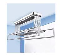 SGKOMN Stendibiancheria elettrico a soffitto con telecomando, stendibiancheria telescopico per balconi e camere da letto, in alluminio e acciaio, capacità 50 kg.