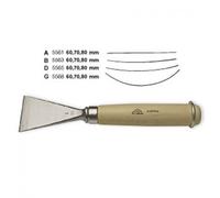 Stubai 556860 Sgorbia con Manico, Affilata, Modello 68, Lunga, 60 mm