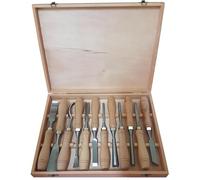 SGORBIE PROFESSIONALI INTAGLIO INTARSIO LEGNO SCALPELLI UTENSILI PER LEGNO SET 12pz