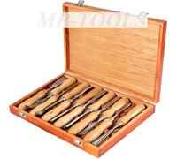 SGORBIE PROFESSIONALI INTAGLIO INTARSIO SCALPELLI UTENSILI PER LEGNO SET 12PZ