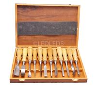 SGORBIE PROFESSIONALI PER INTAGLIO SCALPELLI UTENSILI PER LEGNO SET 12 PZ