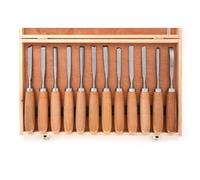 SGORBIE PROFESSIONALI PER INTAGLIO UTENSILI SCALPELLI PER LEGNO SET 12 PZ TORNIO