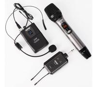 SGPRO SG-14 Set di cuffie mini microfono e microfono palmare senza fili con rice