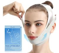 SGQTGIMU Cintura per il Sollevamento del Viso, Fascia Doppio Mento Donna, Doppio Mento Maschera Viso Snellente, Fascia Lifting, Riutilizzabili Cintura V Line(verde)
