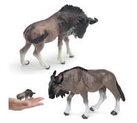 Sgqtqybk 2 pezzi figurine animali, statue selvaggio africano realistica PVC Toys Toys Regalo di compleanno Topper per bambini Figurine femminili