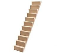 Sgqtqybk Scale per la casa delle Bambole, 1:12 Scala in Legno per Scale per Bambole mobili per casa Senza corrimano per Mini Scene di Accessori per Giocattoli ornamenta