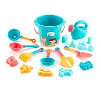 Sgqtqybk Toys da Spiaggia 18 Pezzi/Set di Giocattoli per la Sabbia sicuri e Divertenti Completi includono secchi di Giocattoli, setacci di Sabbia, Pale, Automobili e Altro per l'avventura all'aperto