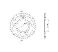 SGR CORONA R+2 AL P520-D43 PER APRILIA RSV4 FACTORY E4/E5 1100 2021