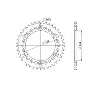 SGR CORONA R+2 AL P520-D44 PER HONDA CBR RR 600 03/06