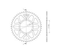 SGR Corona R+2 AL P520-D49 per Triumph Daytona R 675 13/17