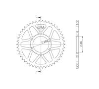 SGR CORONA R AL P520-D41 PER KAWASAKI Z SX ABS 1000 11-16
