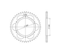 SGR CORONA S+2 AC P520-D49 PER BMW F GS 650 04-07